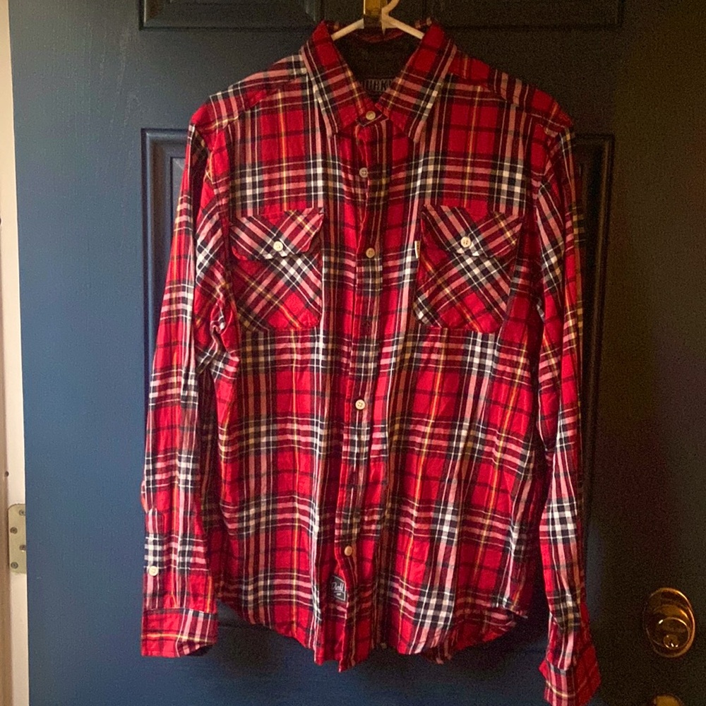 Durkl long sleeve plaid shirt